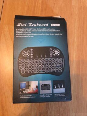 RoHS NWOT Wireless Backlit Mini Keyboard w/ 32GB Memory Card